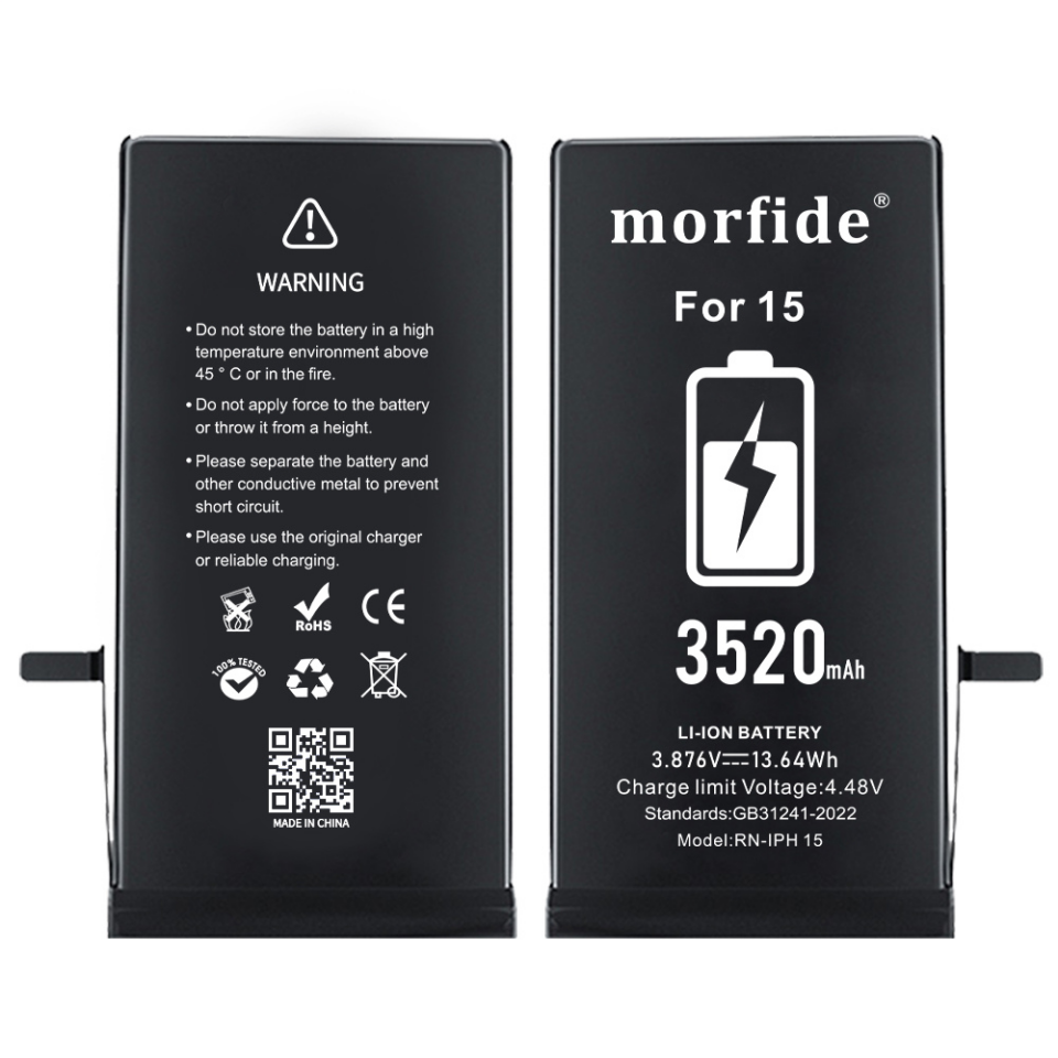 Apple iPhone 15 3520mAh Yüksek Kapasiteli Batarya