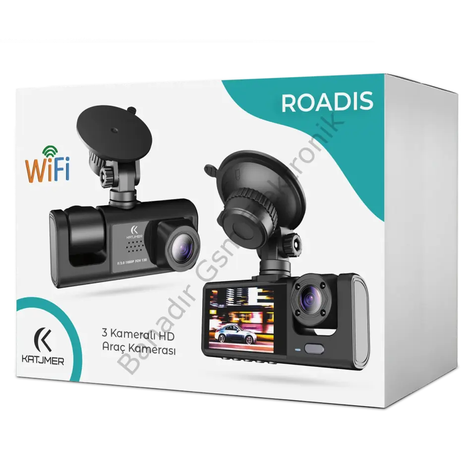 KATJMER DCRDS-001 Roadis 3 Kanallı Araç Kamerası