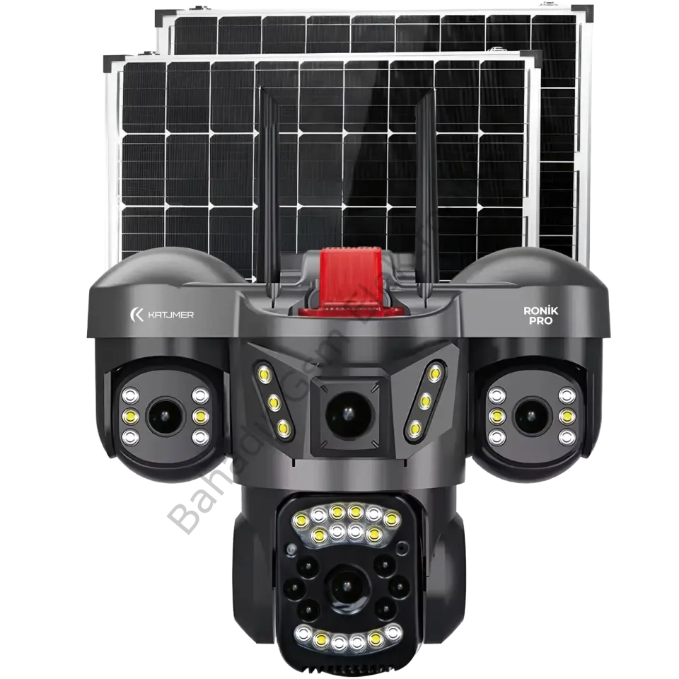 KATJMER RONİK PRO CAMRNK-002 GÜVENLİK KAMERASI GÜNEŞ PANELLİ SİM KARTLI