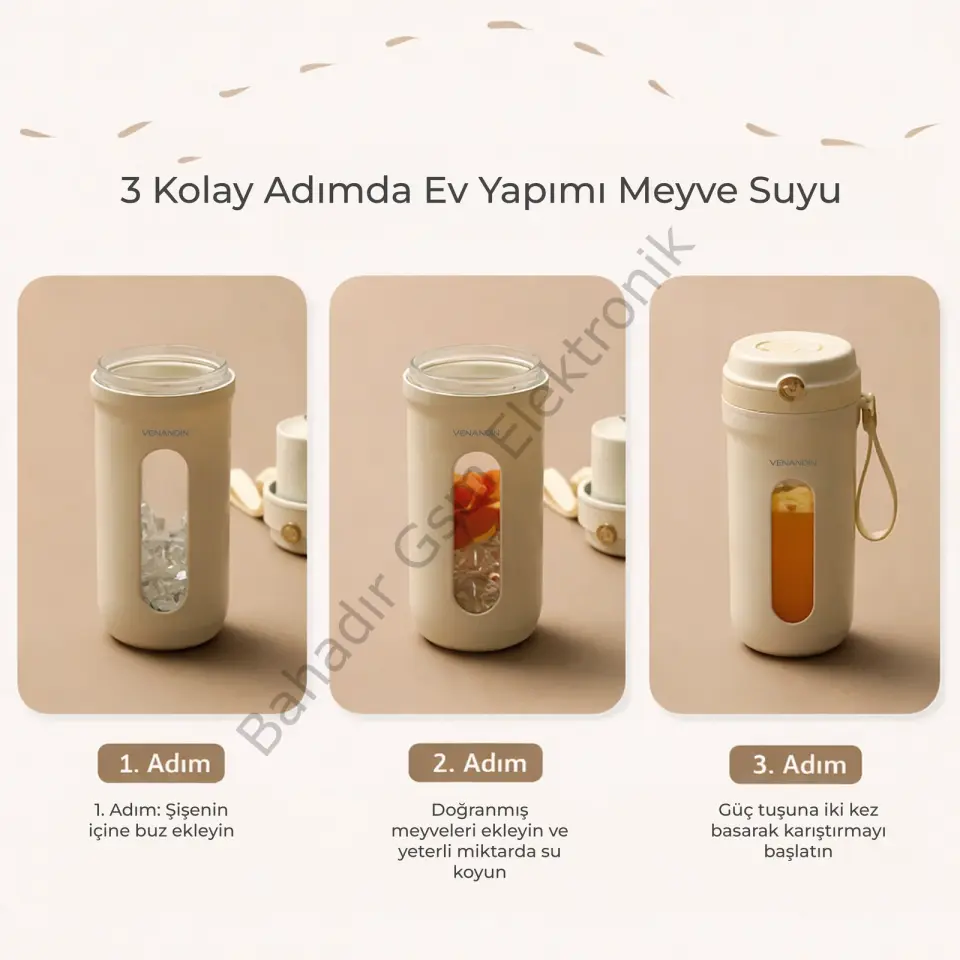 VENANDİN BLBDC-001 Blendic Taşınabilir Şarjlı Blender