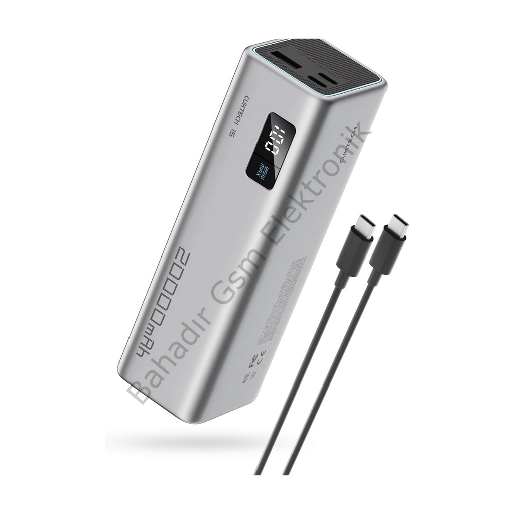 CUKTECH 15 SE Powerbank 20000 mAh | 85 W PD3.1 Süper Hızlı Şarj | 3 Port (2C1A) | LED Ekranlı Taşınabilir Şarj Cihazı – Laptop, MacBook, iPhone, Samsung, Xiaomi ile Uyumlu