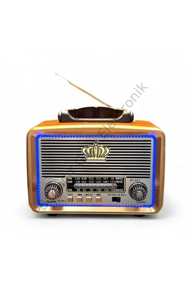 Everton Rt-681 / Solar Güneş Enerjili / Nostalji Bluetooth/USB/Sd/ Radyo Mp3