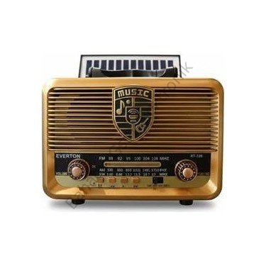 Everon Rt-720 Güneş Enerjili Nostaljik Fm,aux,usb Müzik Çalar