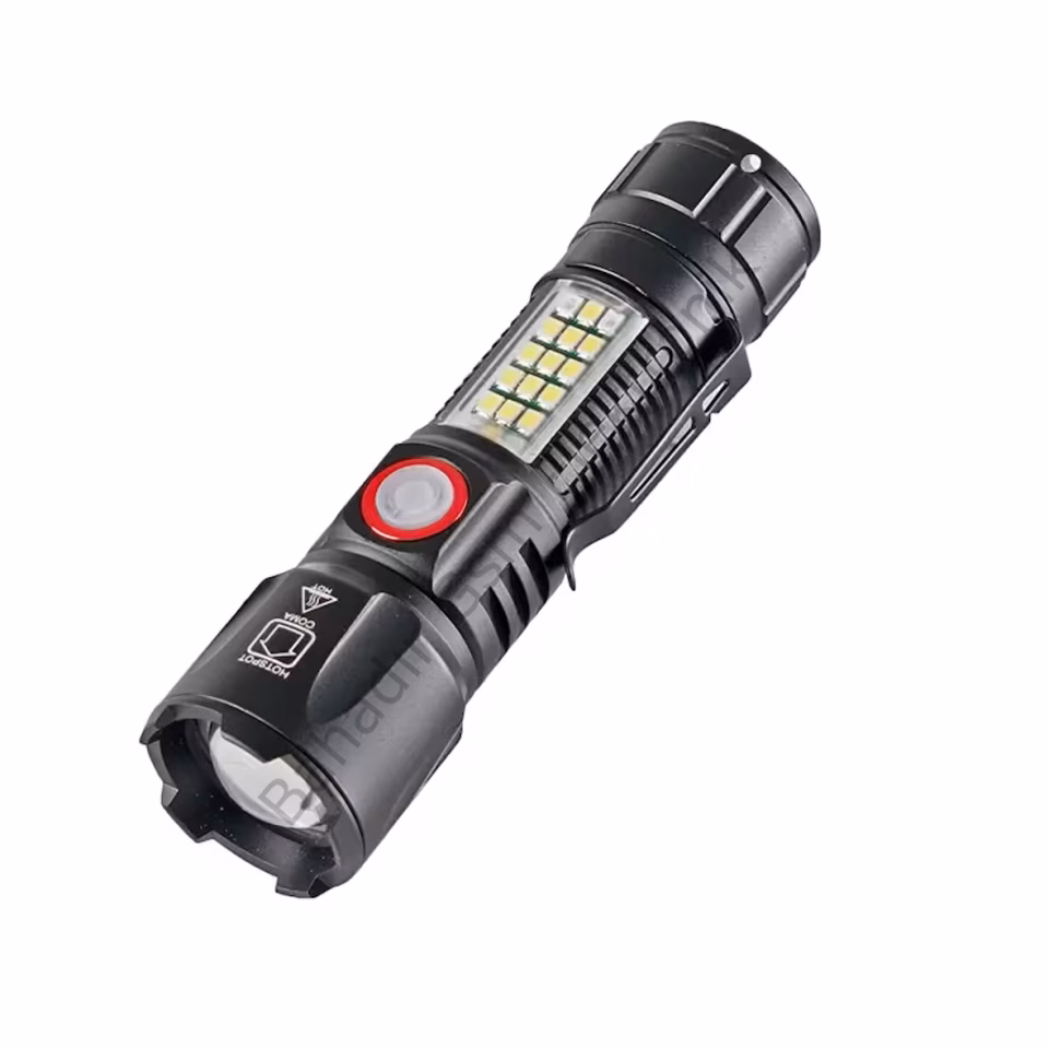 Q-MAX PS-2306C Ultra Güçlü USB Şarjlı Polis El Feneri 1000 Lümen