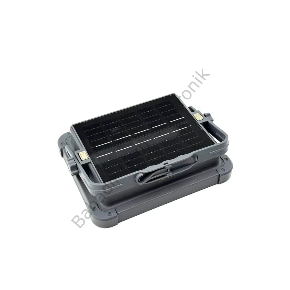 Q-max Ps-d002a (ıp66) Güneş Enerjili Led Işık ( Solar ) (projektör & Powerbank) (çakarlı) (kamp & Dış Mekan)*30