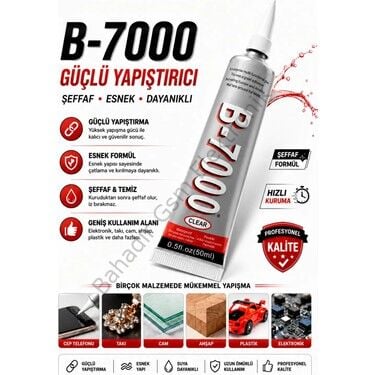 B7000 Dokunmatik Ekran Yapıştırıcısı 50 ml Cep Telefonu ve Tabletler İçin Profesyonel Kullanım Şeffaf