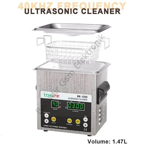 Baku bk-1200 40 Khzultrasonik temizleyici 1.6 lt büyük boy