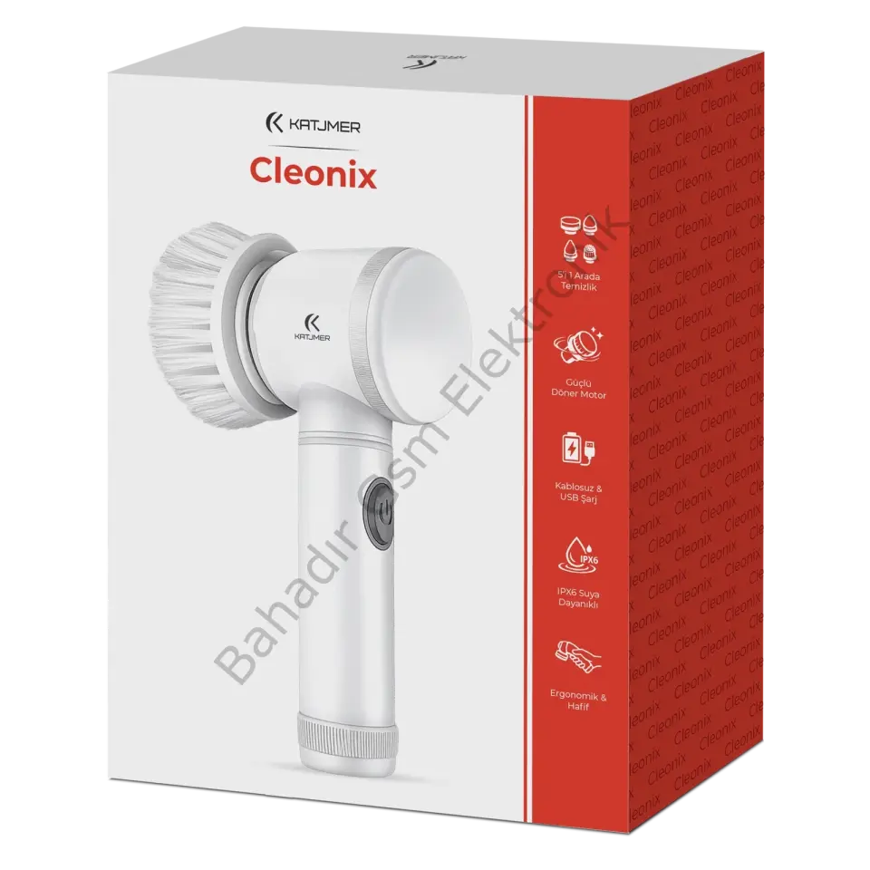 KATJMER KJ/CL-001 Cleonix Elektrikli Temizlik Fırçası