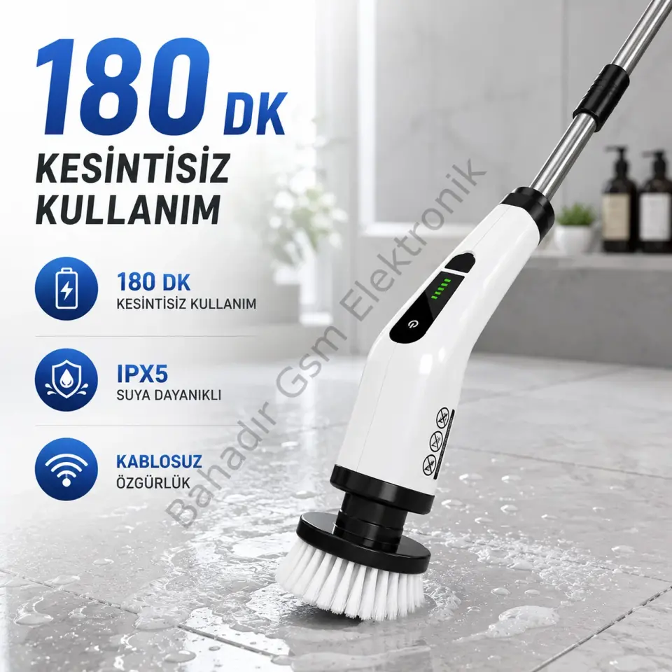 Katjmer KJ/TC-001 Turbo Clean Elektrikli Temizlik Fırçası