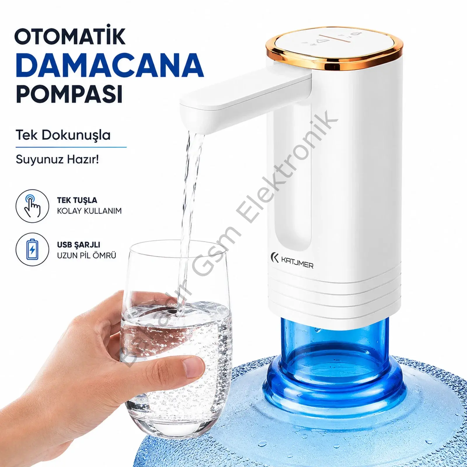 KATJMER KJ/FD-001 FOLDRA AKILLI KATLANABİLİR SU POMPASI