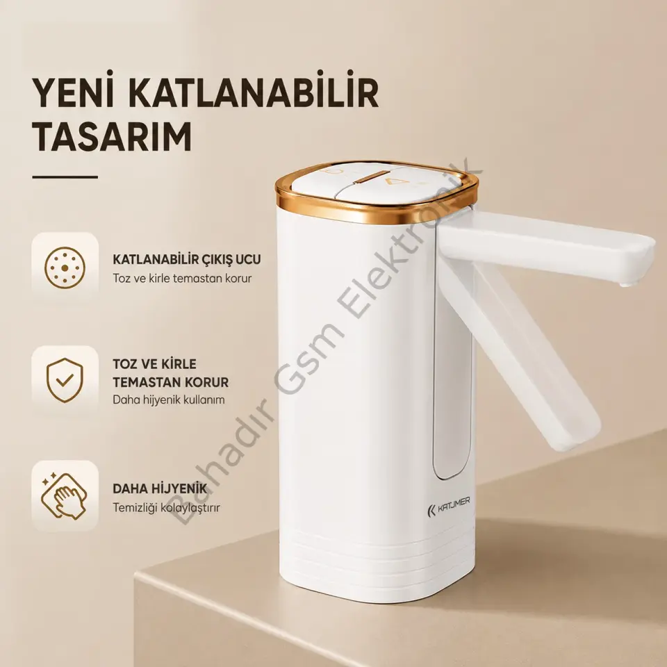KATJMER KJ/FD-001 FOLDRA AKILLI KATLANABİLİR SU POMPASI