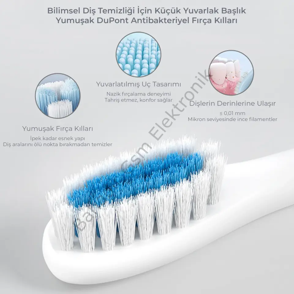 KATJMER KJ/DR-001 X-3 Dentora Elektrikli Diş Fırçası
