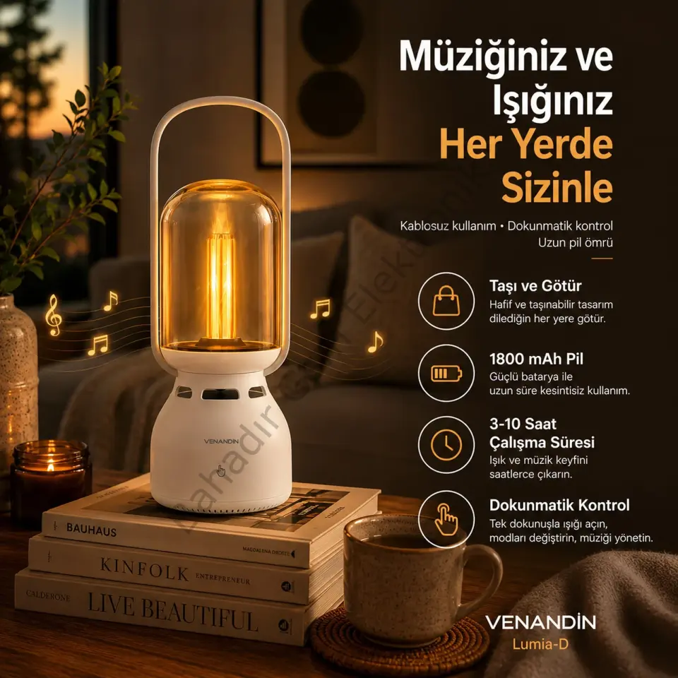 VENANDİN Z15-D LUMİA-D LED LIGHT BLUETOOTH SPEAKER