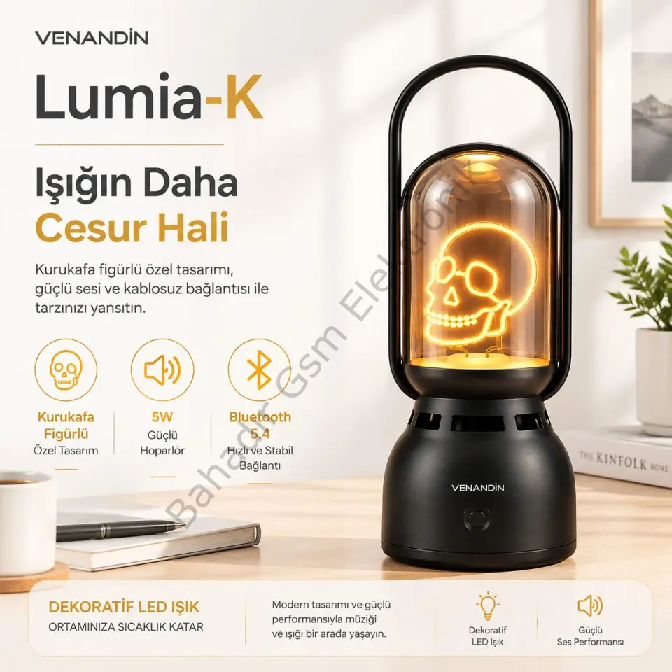 VENANDİN Z15-K LUMİA-K LED LIGHT BLUETOOTH SPEAKER