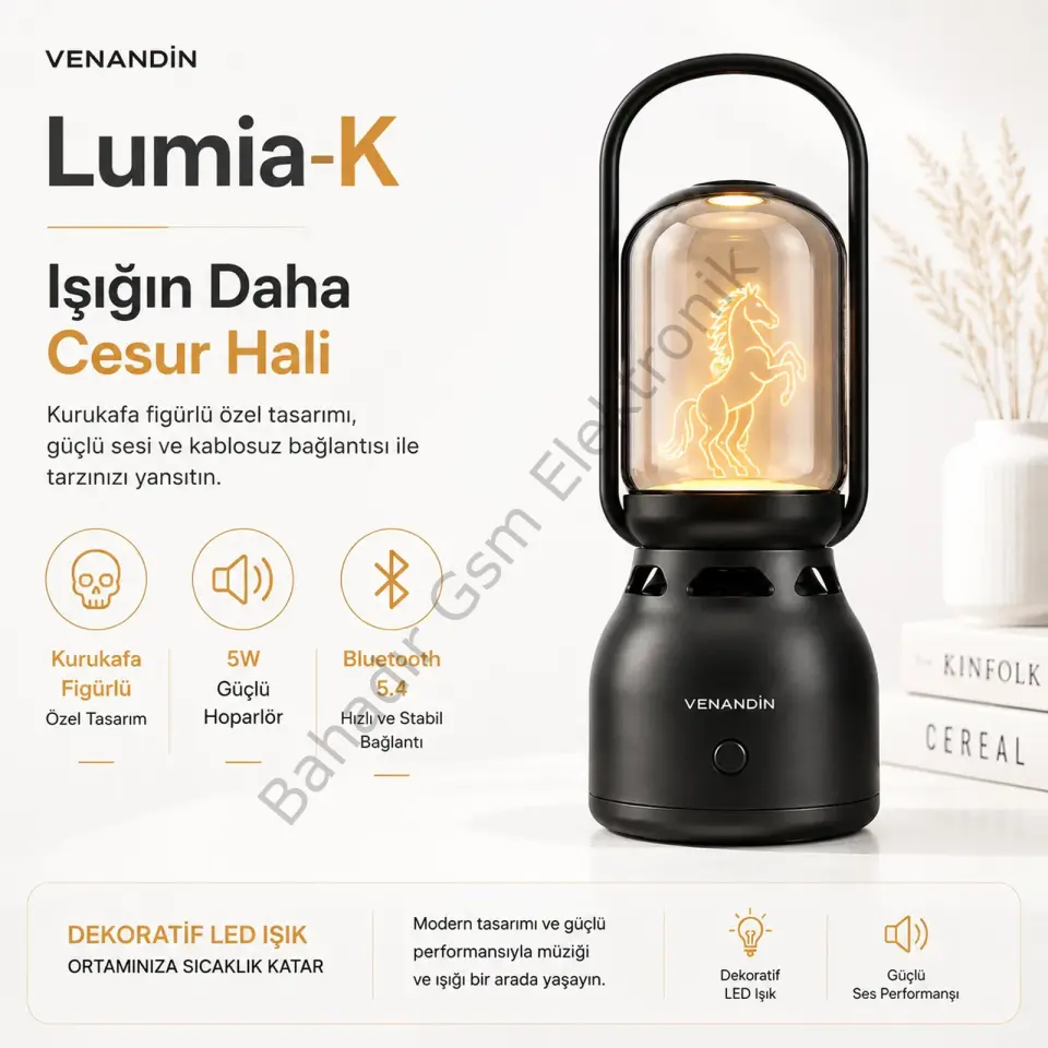 VENANDİN Z15-M LUMİA-M LED LIGHT BLUETOOTH SPEAKER